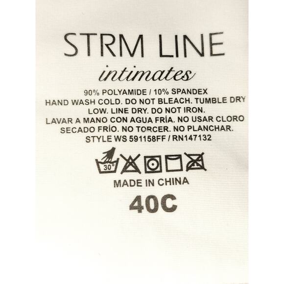 Womens STRM LINE intimates White wireless bra size 40C - Picture 4 of 7